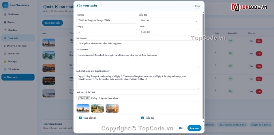 Website du lịch,Website đặt tour,đặt tour du lịch